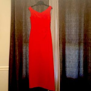 Ralph Lauren floor length formal red dress, sz 4